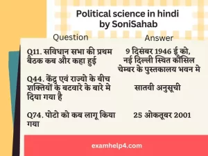 Political science in hindi